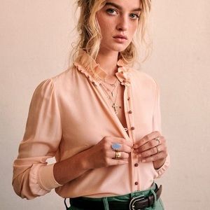 Sézane Rox Blouse Sz 36